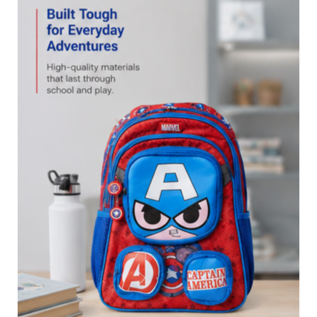 Kids Superhero School Backpack – Lightweight Multi-Compartment School | Durable Travel & Daily Use Backpack