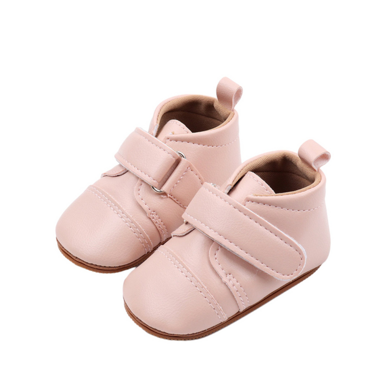 Baby First Walking Shoes Unisex Infant Toddler Soft Anti Slip Sneakers Velcro Closure Shoes