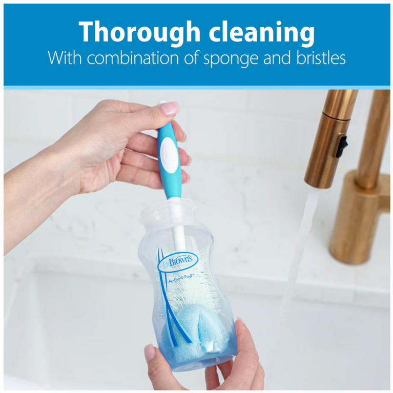 Dr. Brown’s Natural Flow Baby Bottle Brush-Blue