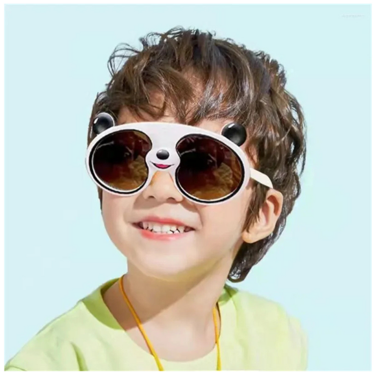 Kid Child Size Panda Soft Flexible Plastic Racer Sunglasses