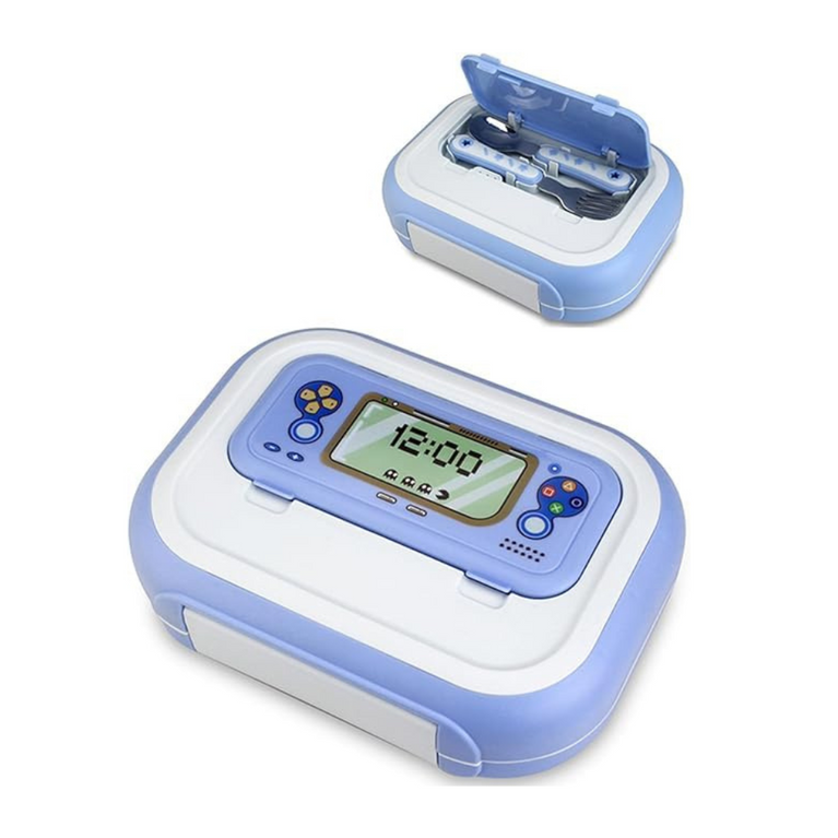 Leakproof Bento Lunch Box with 4 Compartments, Spoon & Fork for Kids, Adults, School, Work