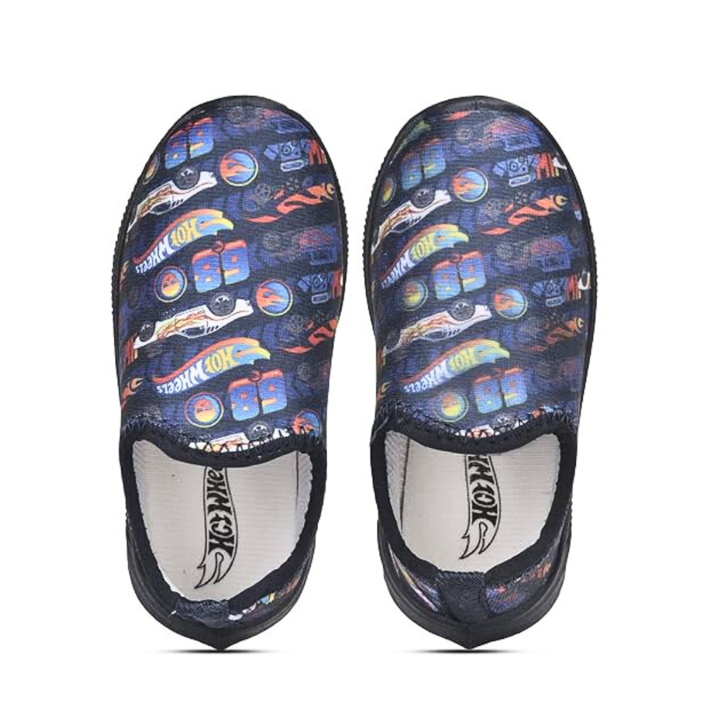 Toothless Hot Wheels Printed Lycra Casual Shoes for Kids Sneaker - Sky Blue