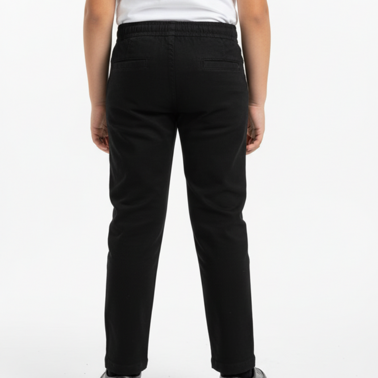 Boys' Abstract Print Blazer with Black Pants Set