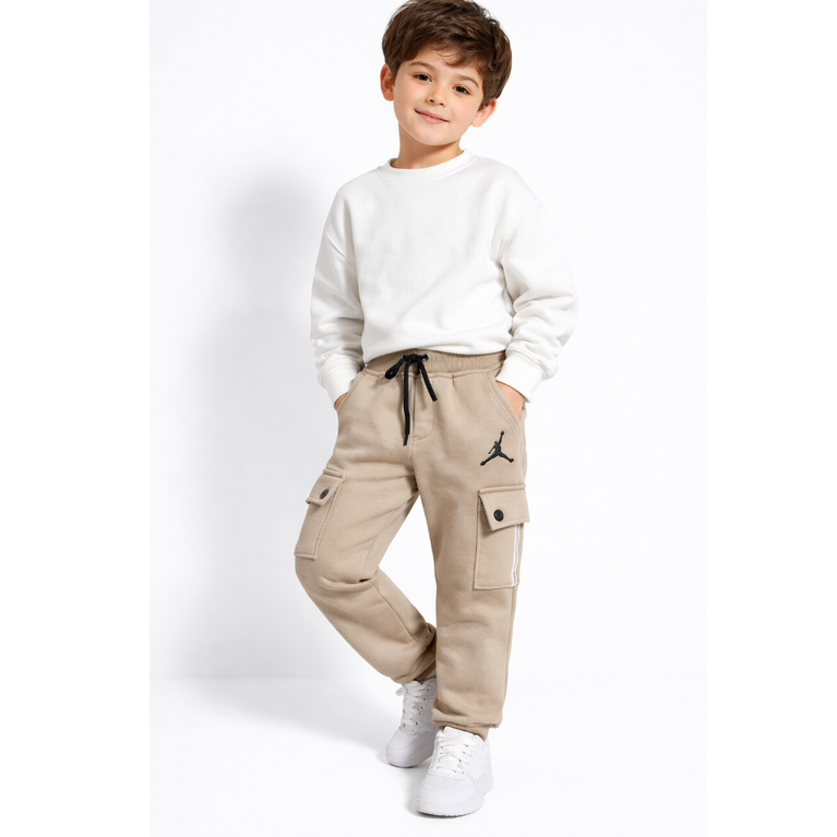 Kids' JD Active Winter Cargo Pants | Fleece-Insulated Sport Joggers