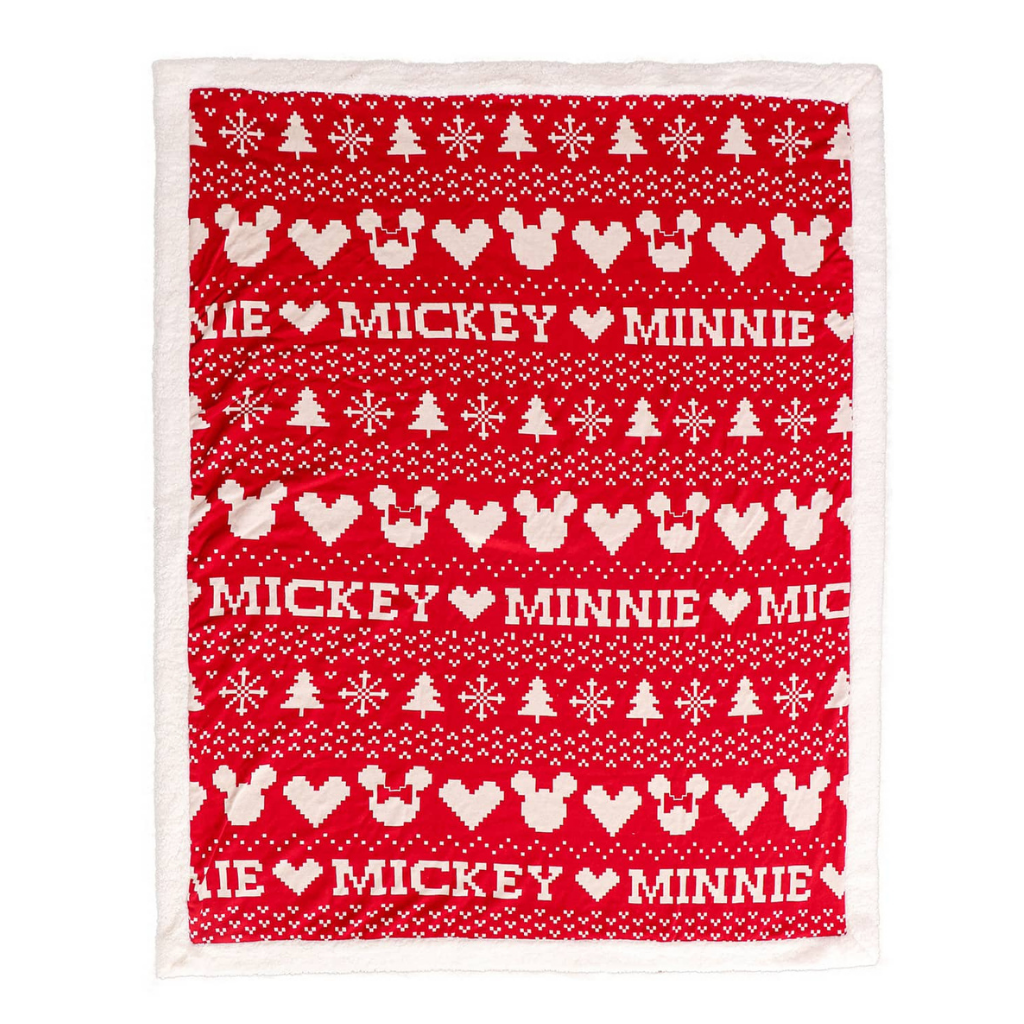 PLUCHI-AC BLANKET FAIRISLE CHRISTMAS Cotton Knitted Kids Single Bed Blanket with Warm Sherpa Fabric (4 to 14 Years)