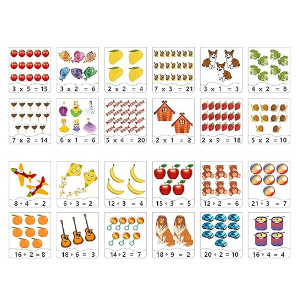 Alyna-Play With Sum Jigsaw Puzzle Multicolor Set of 24 Puzzles