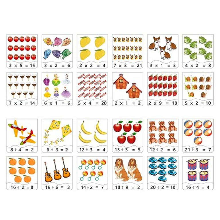 Alyna-Play With Sum Jigsaw Puzzle Multicolor Set of 24 Puzzles