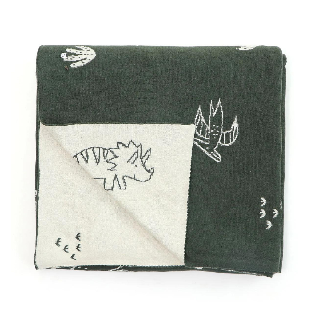 PLUCHI-BABY BLANKET JURASSIC WORLD Cotton Knitted Blanket For Kids For Use In All Seasons
