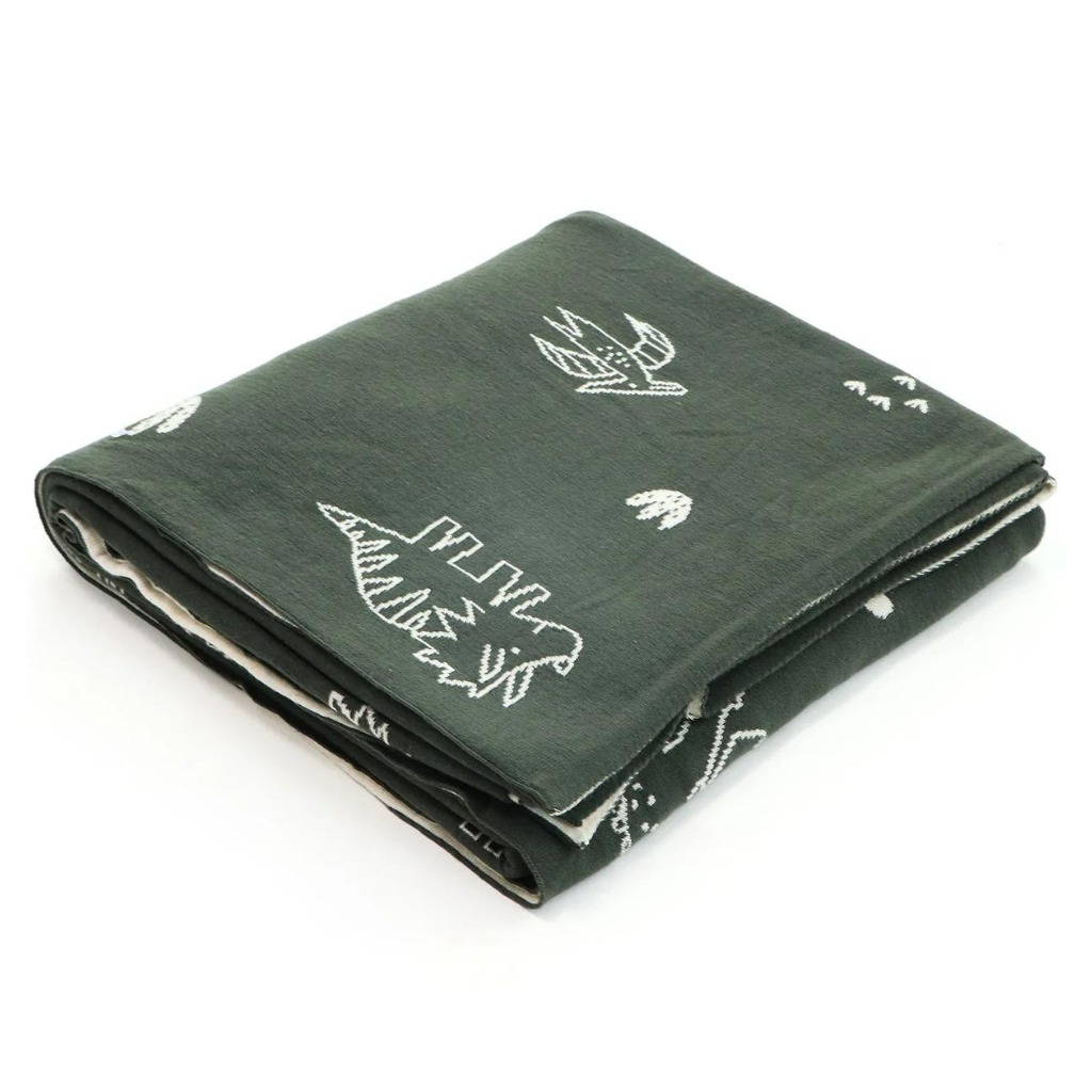 PLUCHI-BABY BLANKET JURASSIC WORLD Cotton Knitted Blanket For Kids For Use In All Seasons