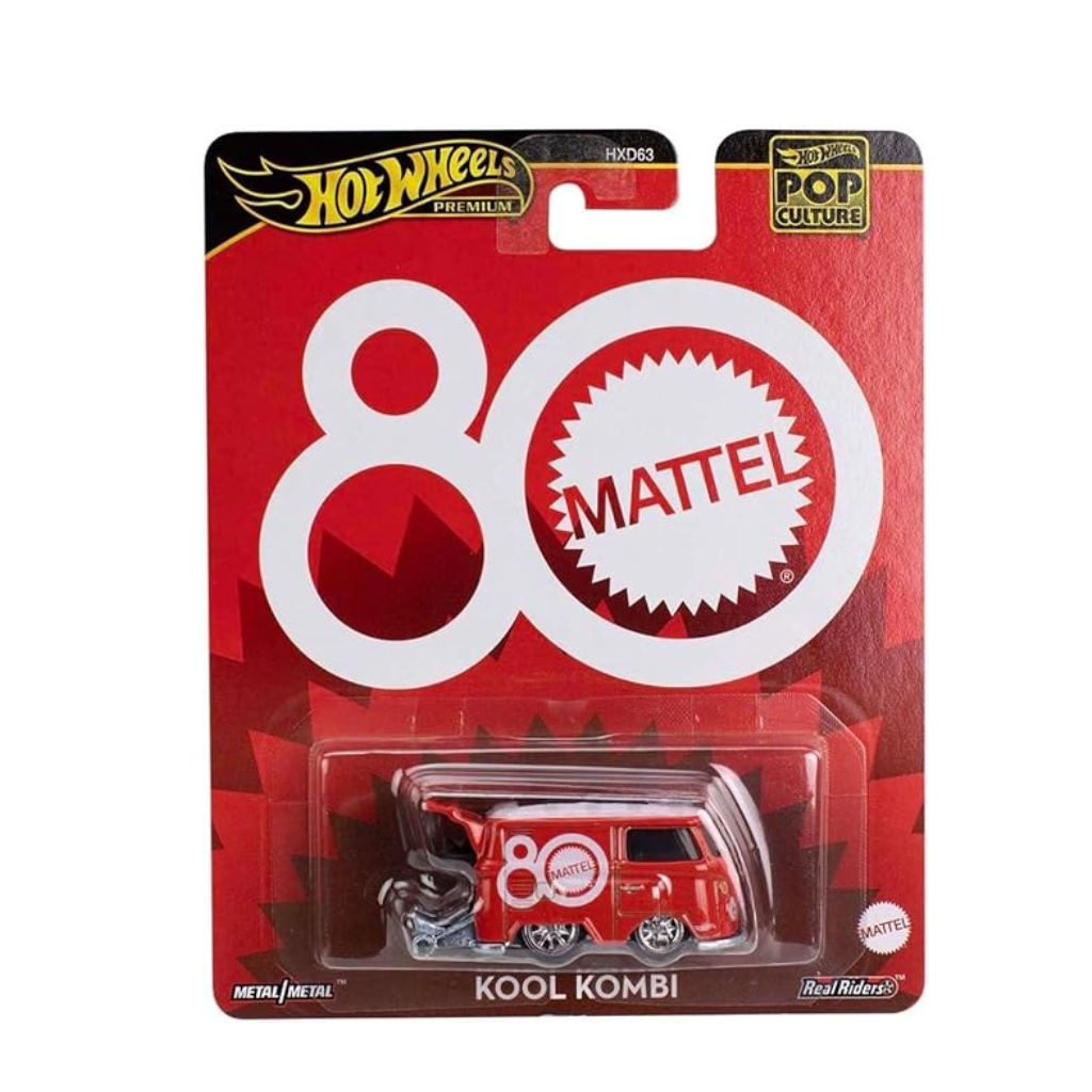 Hot Wheels -Premium Mattel 80th Volkswagen Kool Kombi Toy Van