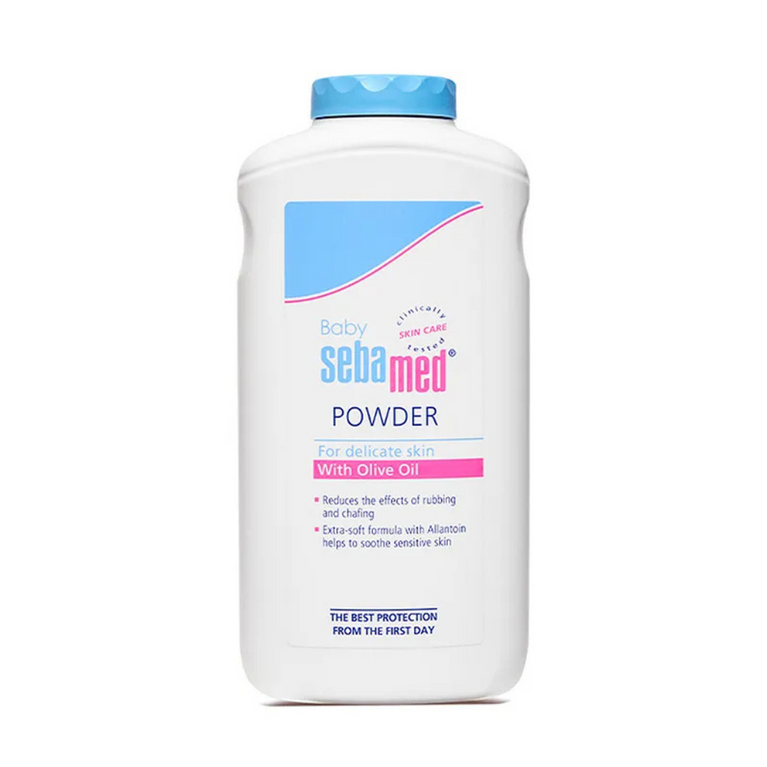 Sebamed Baby Powder| Olive Oil, Allantoin |Keeps newborn's skin fresh |absorbs sweat - 200 gm