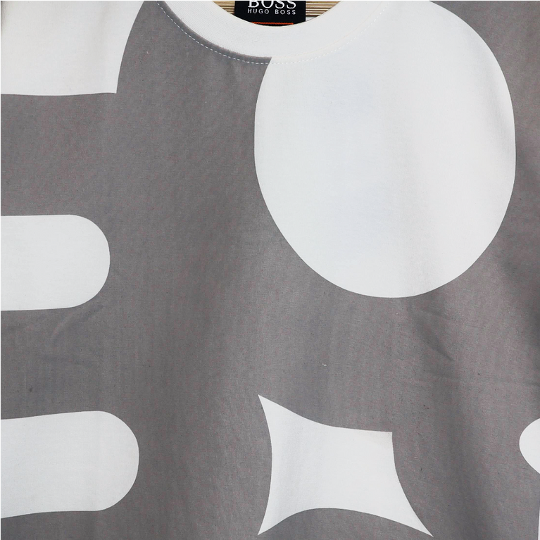 HBOSS- Kids Cotton Knit Half Sleeves Crew Neck T-Shirt with Boss Text Print , 2-11 years