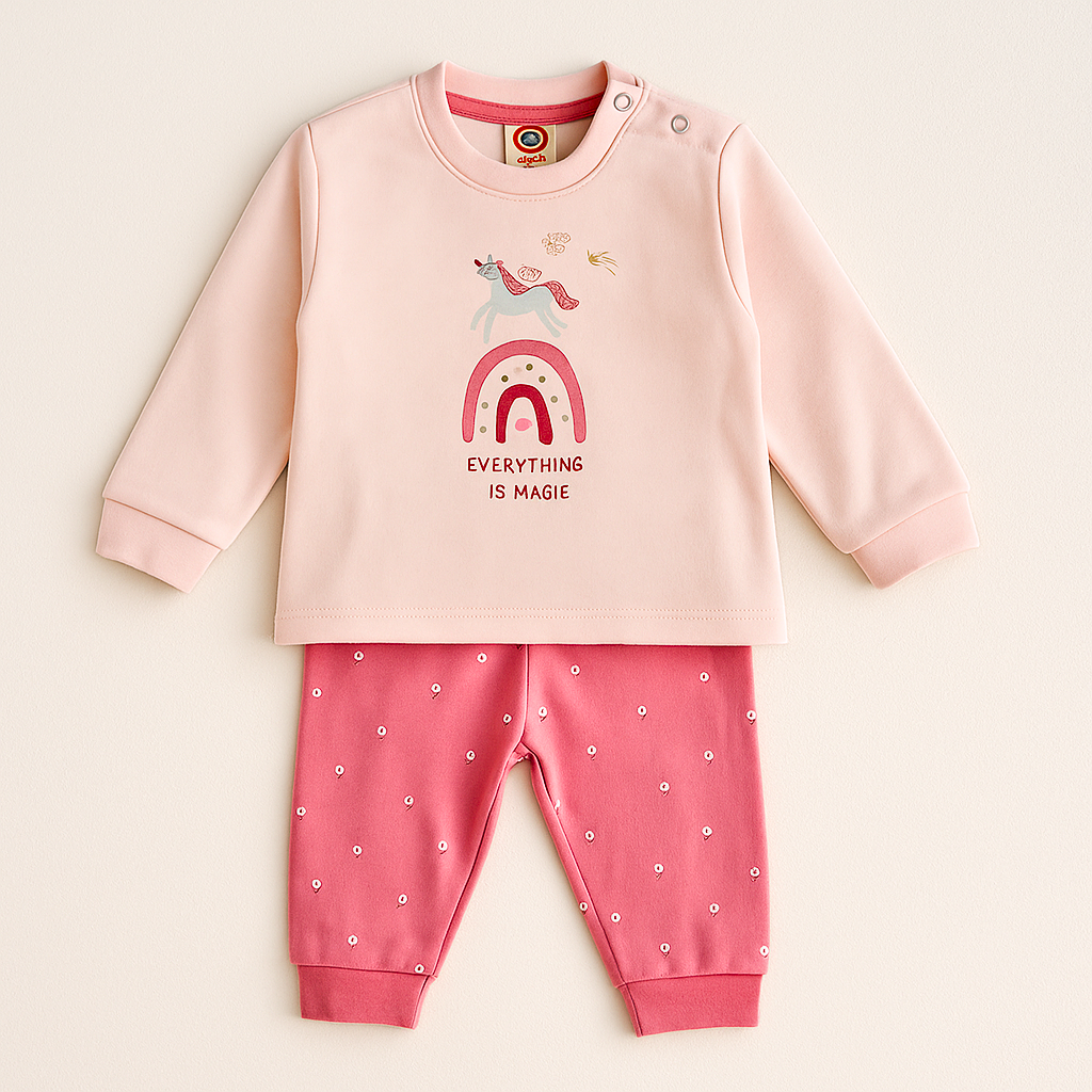 Zero- Interlock Knit Full Sleeves T-Shirt Lounge Pants Set