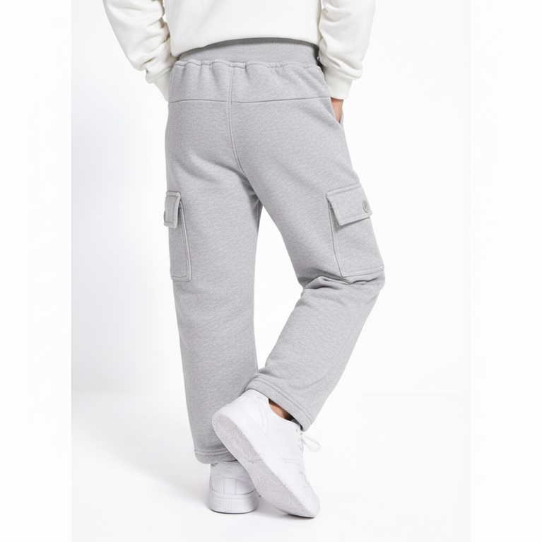 Kids' JD Active Winter Cargo Pants | Fleece-Insulated Sport Joggers