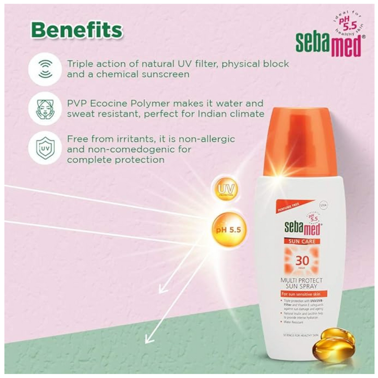 SebaMed Multi All Skin Protect Sun Spray - SPF 30 PA+ 150Ml