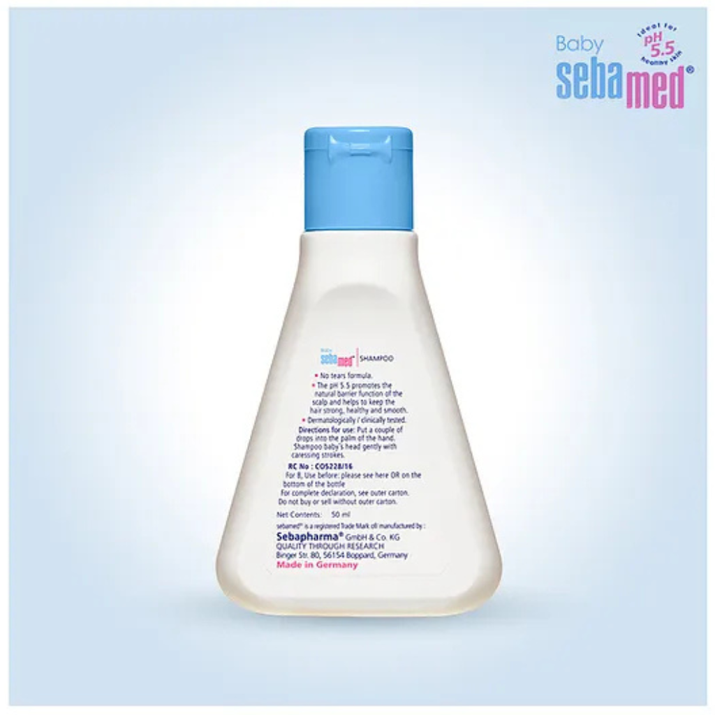 Sebamed Baby Shampoo ,pH 5.5 ,Ideal for Newborn’s delicate scalp No Tears