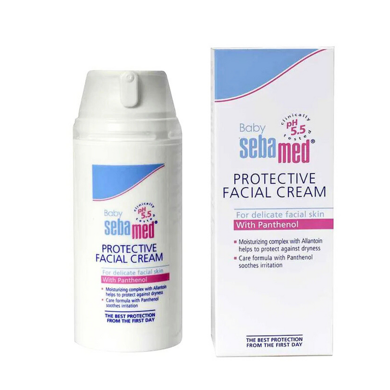 Sebamed Baby Protective Facial Cream|pH 5.5|Baby Face Cream|Vitamin E for Soft Skin|Ideal for salivary rashes|100ml