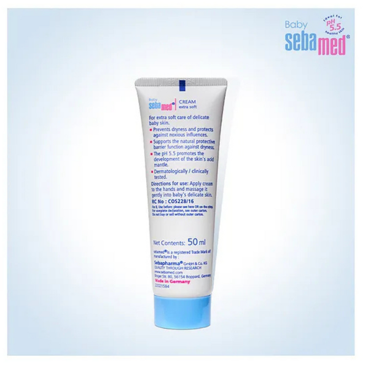 Sebamed Baby Cream Extra Soft|pH 5.5|Ideal for Dry Skin|50 ml