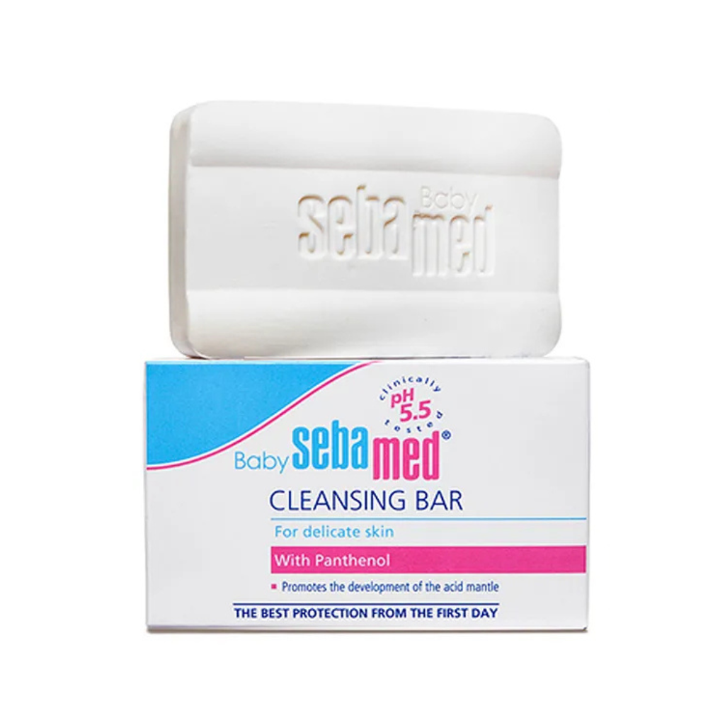 Sebamed Baby Cleansing Bar|pH 5.5 |Newborn bathing|Soap Free|Tear Free|