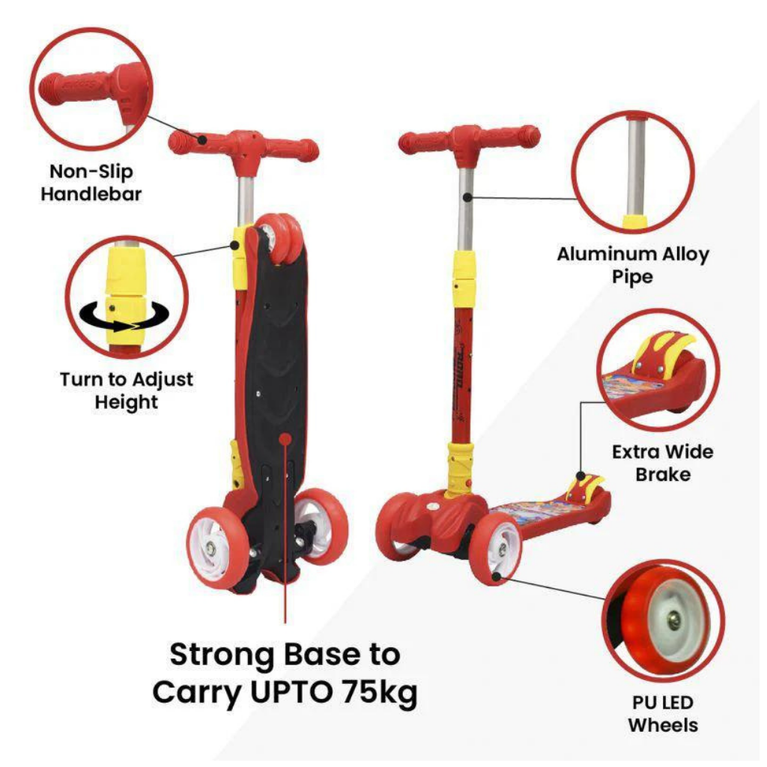 R for Rabbit Road Runner The Smart And Smooth Kids Scooter - Red
