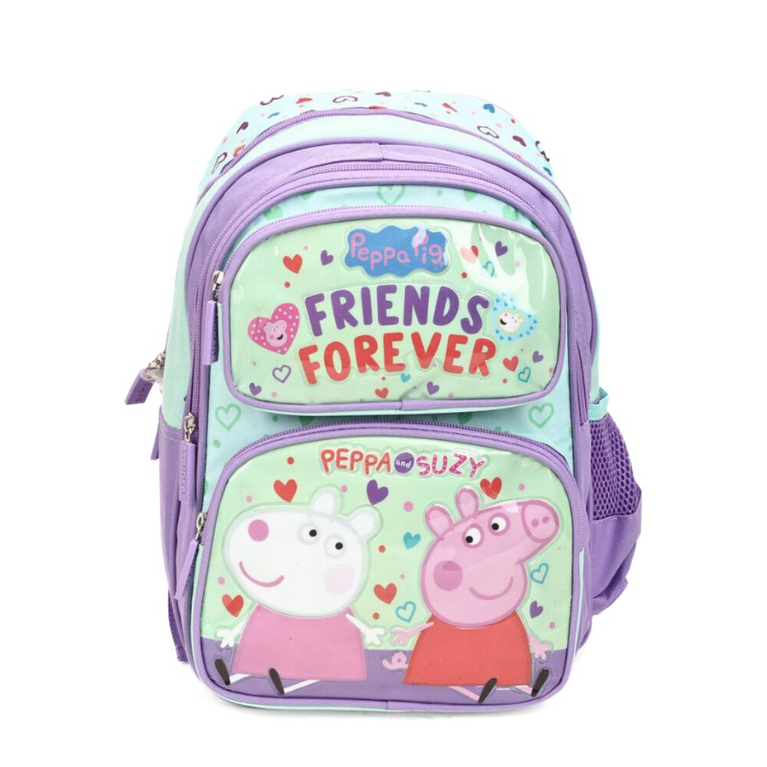 Striders 36cm Peppa Pig-Friends Forever Inspired School Bag for Kids Ages 6Y+