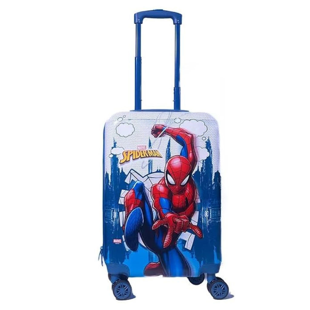 Striders-Swing into Adventure with Our Spiderman Luggage Bag, 20 Inches, 3Y+