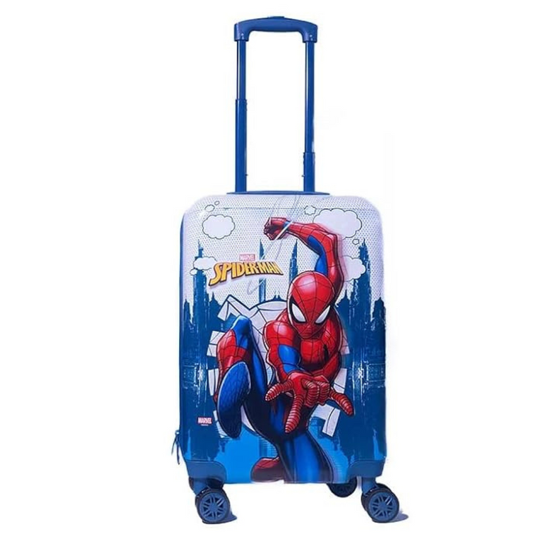 Striders-Swing into Adventure with Our Spiderman Luggage Bag, 20 Inches, 3Y+