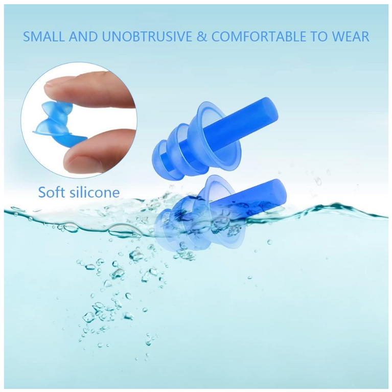 KONEX-Nose Clip and Ear Plugs for Swimming Water Protection Earbuds Nose Plug - 1 Set
