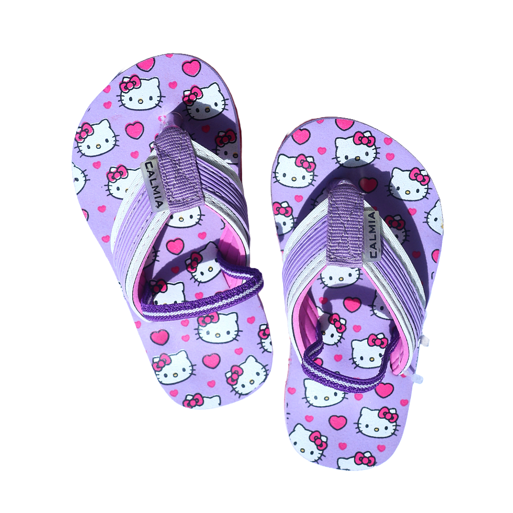 Cute Walk By Calmia Slip On Flip Flops with Cute Kitty Print