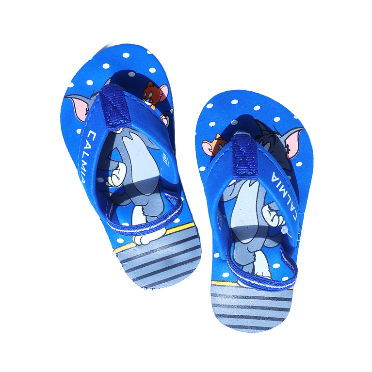 Cute Walk By Calmia Slip On Flip Flops with Cute Tommy Print