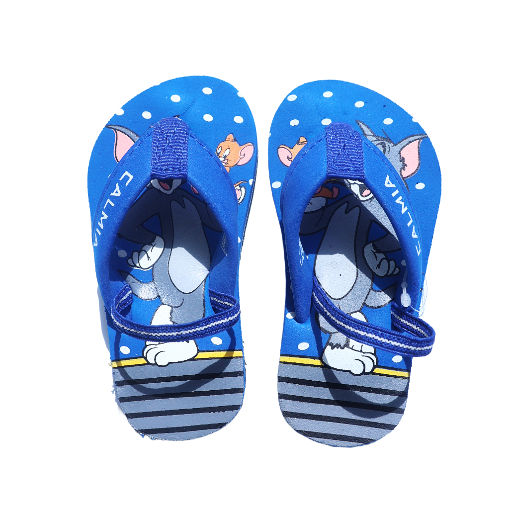 Cute Walk By Calmia Slip On Flip Flops with Cute Tommy Print