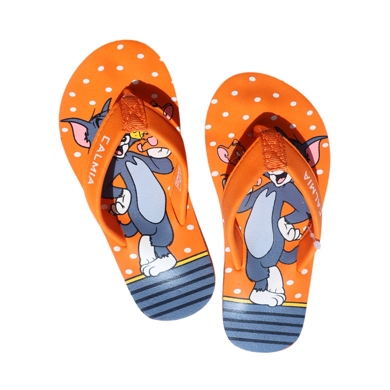 Cute Walk By Calmia Slip On Flip Flops with Cute Tommy Print