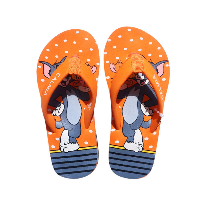 Cute Walk By Calmia Slip On Flip Flops with Cute Tommy Print