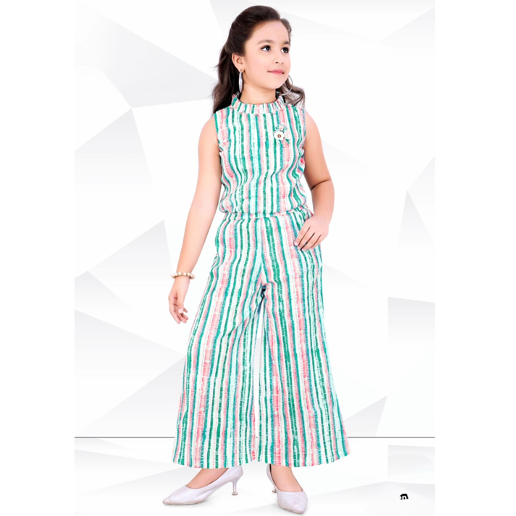 Ninos Cord-Set With Coordinating Sequin Detailed Top & Pant Set - Green