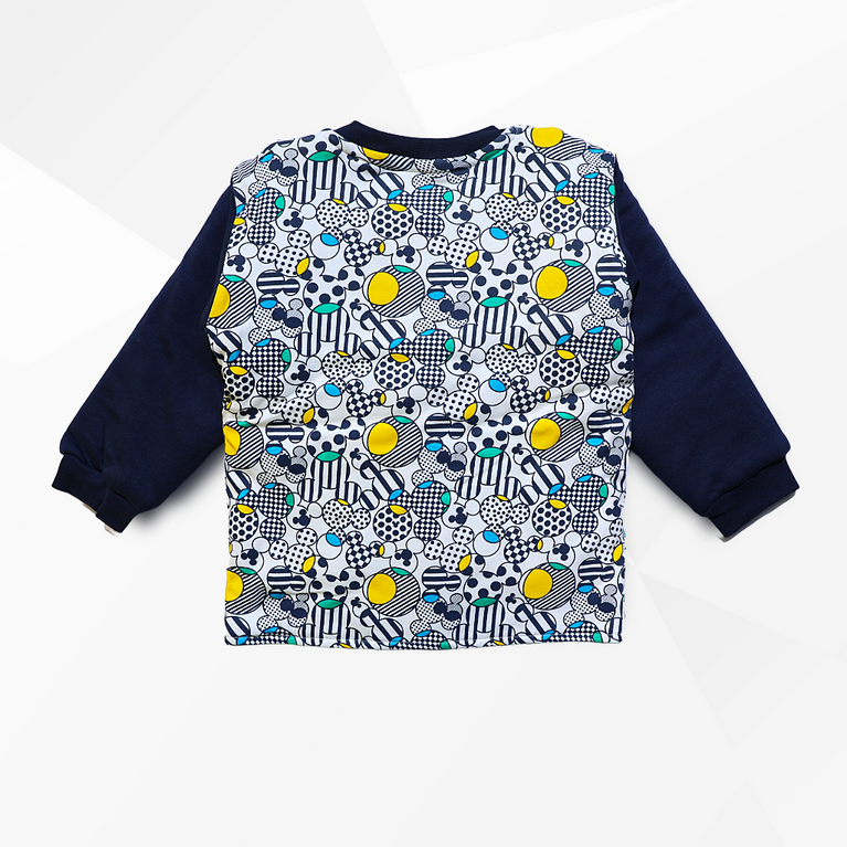 Doreme-Padded Full Sleeves Mickey Printed Winter Wear Set For Set