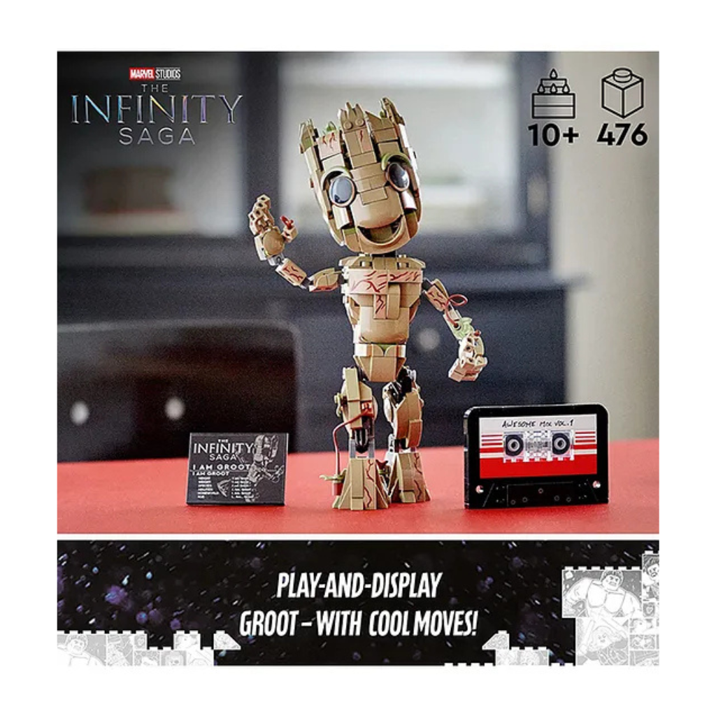 LEGO Marvel I am Groot Building Kit 476 Pieces