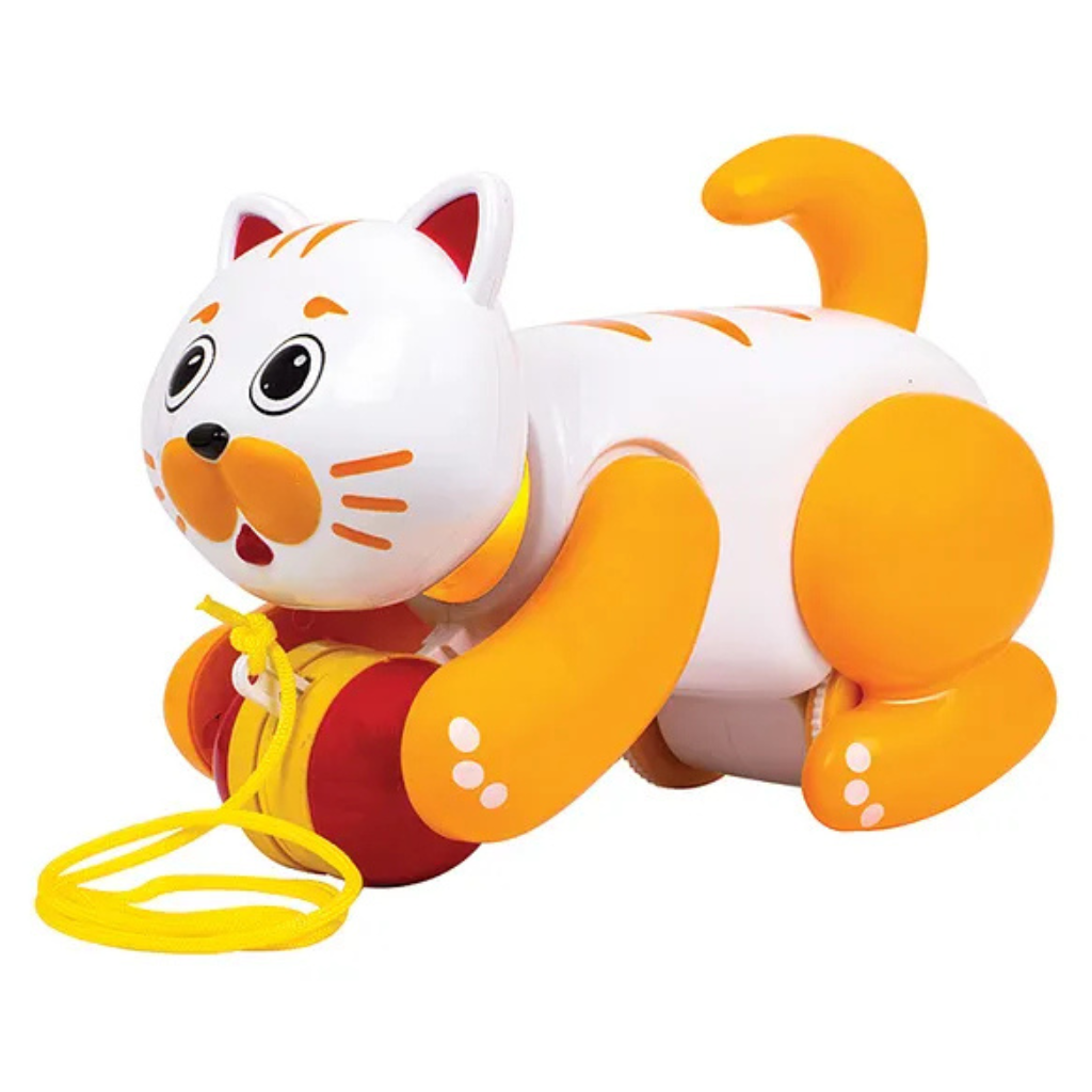 Giggles My Pet Billy Pull Along Toy - White & Yellow