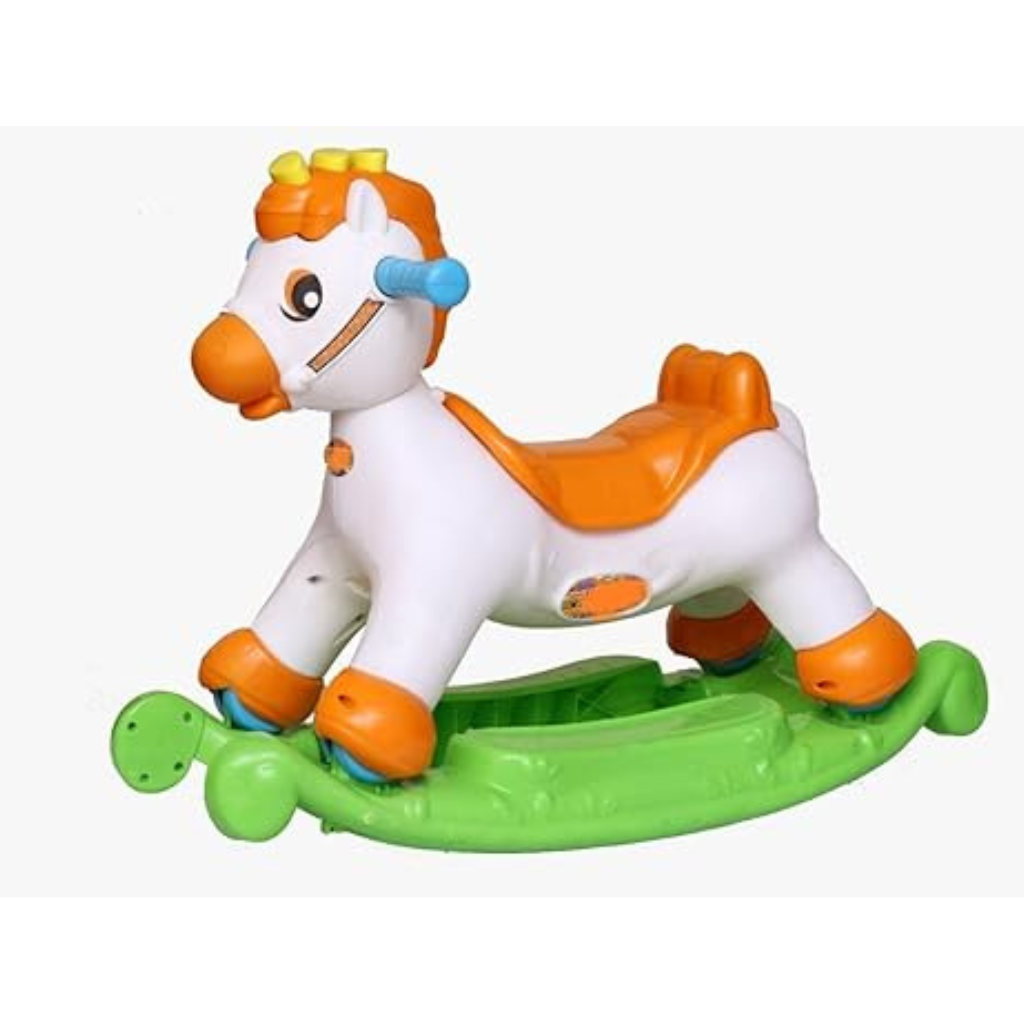 Young Wheels 3in1 Baby Horse Rocking Rider Toys, Horse kid Baby Rocker Indoors and Outdoors
