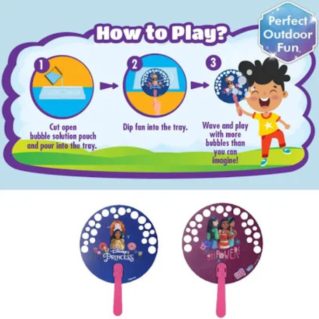 Bubble Magic FanBubs Disney Princess Theme For Kids 3+ years
