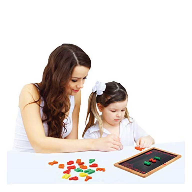 Funskool Magnetic Slate Writing Board - Brown