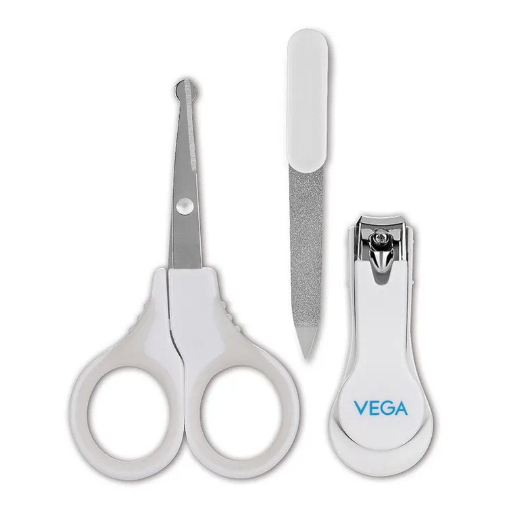 Vega BPA Free Baby & Mom Nail Scissors, Clipper & Filer Set|