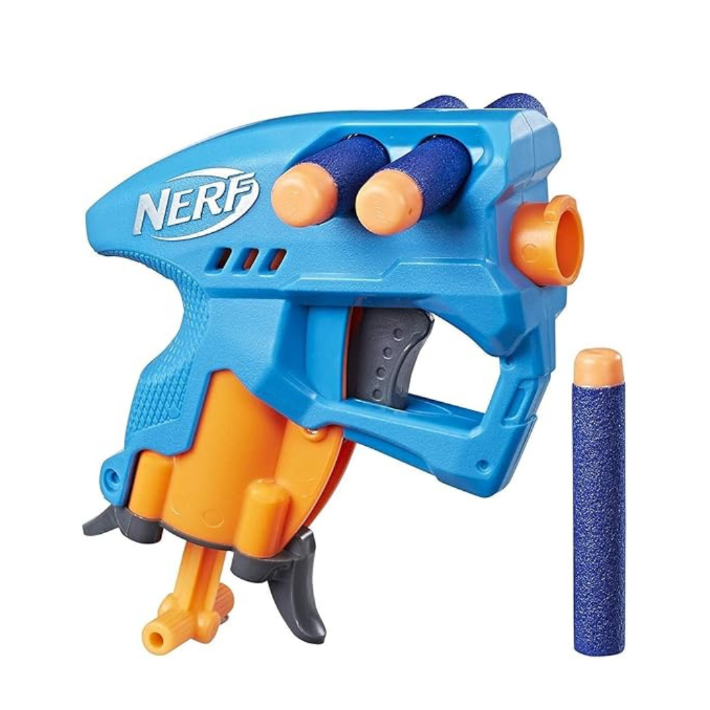 Nerf Nanofire Blaster, Blue Single-Shot Blaster With 3 Elite Darts