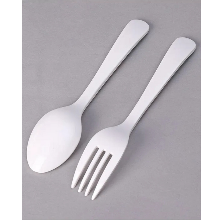 Servewell Minions Theme Kids Fork and Spoon - Multicolour