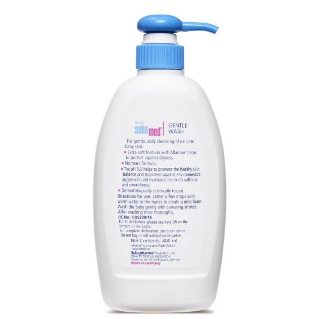 Sebamed Baby Gentle Wash pH 5.5 Baby Body Wash Soap Free Tear Free -400 ml