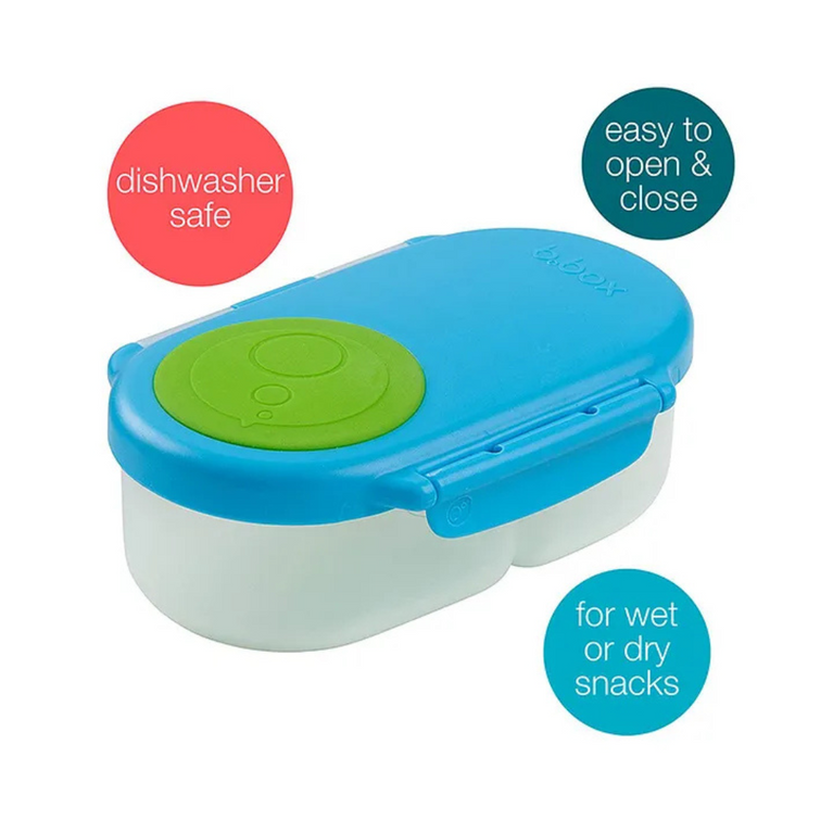 B .box Leak Proof 2 sections Snack box for Toddlers-Easy to Carry & BPA free