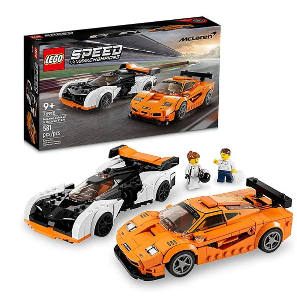 LEGO Speed Champions McLaren Solus GT and McLaren F1 LM Building Toy Set