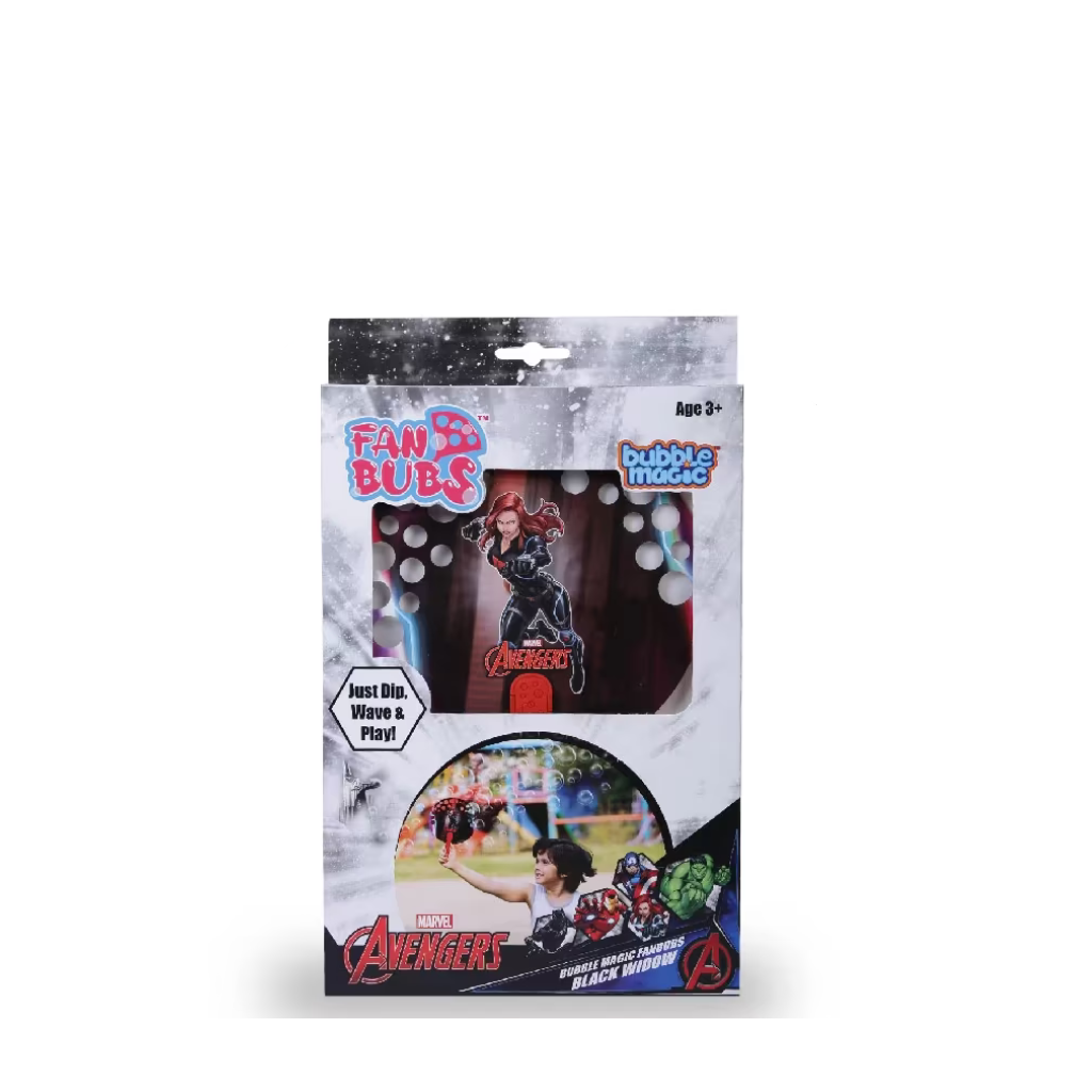 Bubble Magic Fan Bubs Black Widow Theme For Kids 3+ years
