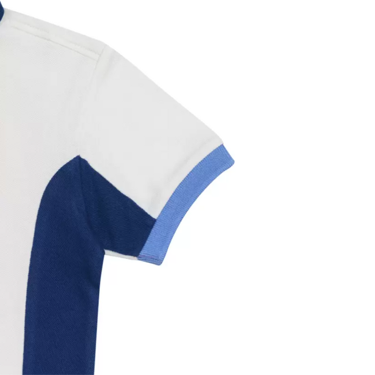 HAMLEYS Cotton Knit Half Sleeves Polo Neck T-Shirt - White