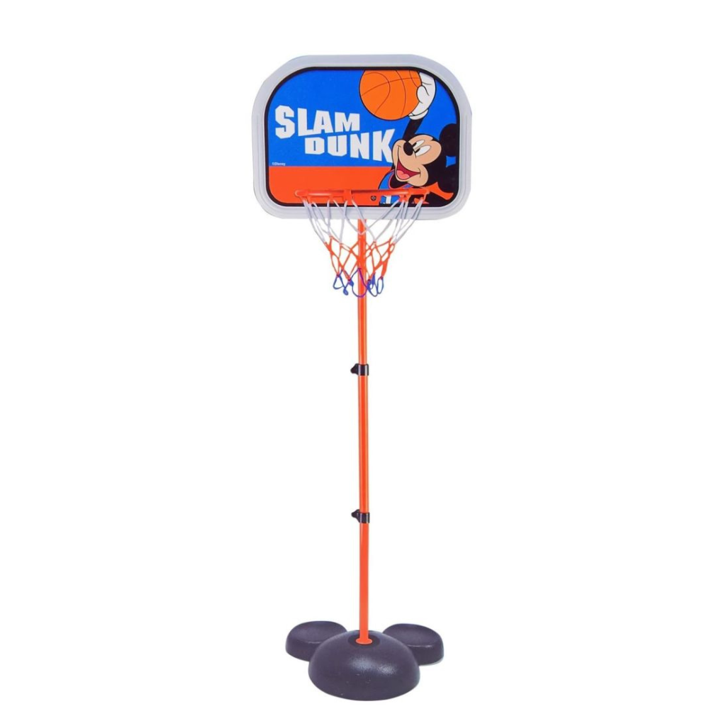 Disney Mickey Mouse Basketball Hoop Set for Kids – Adjustable Height with Ball and Stand