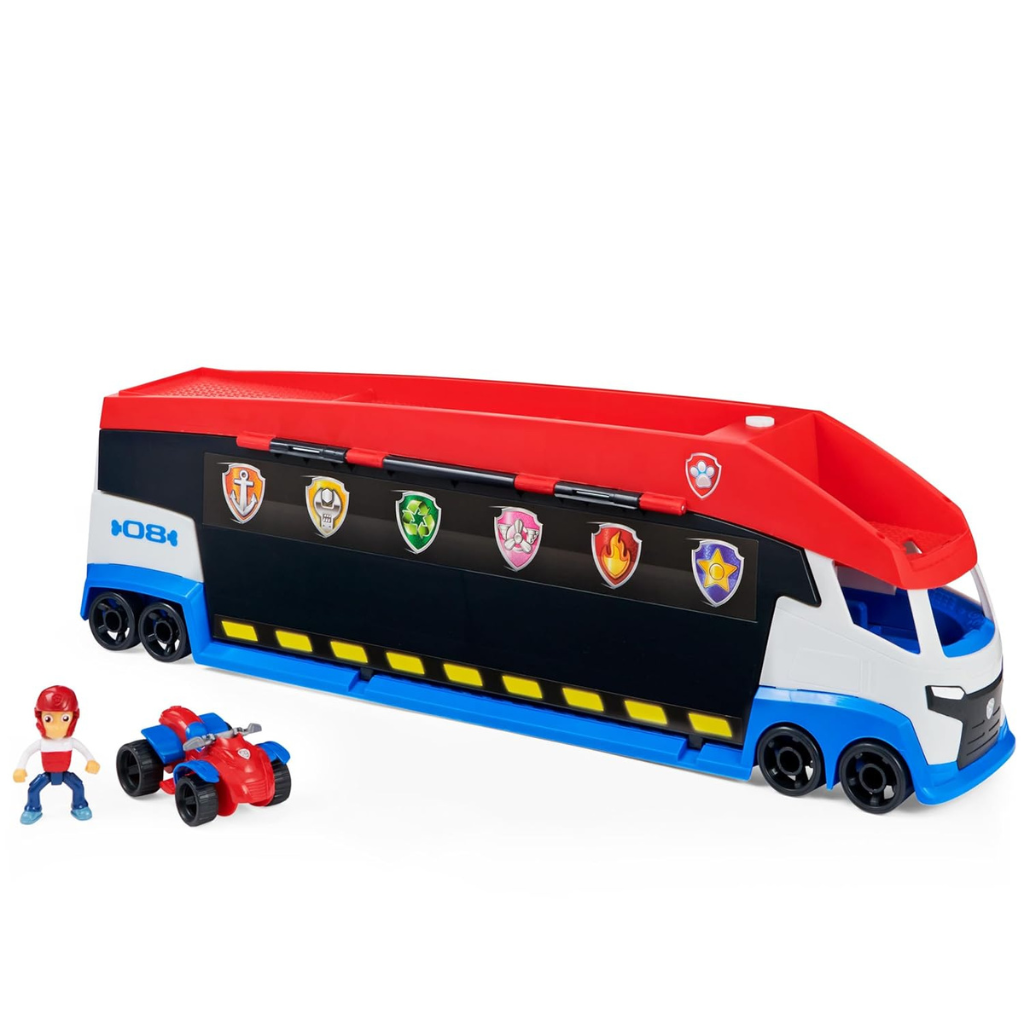 Paw Patrol, Transforming PAW Patroller with Dual Vehicle Launchers, Ryder Action Figure and ATV Toy Car, Kids Toys for Ages 3 and up